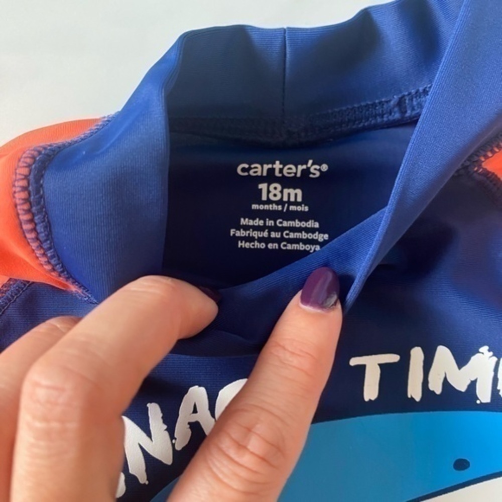 Carter’s 18 Month Rashguard swim shirt - Picture 3 of 4
